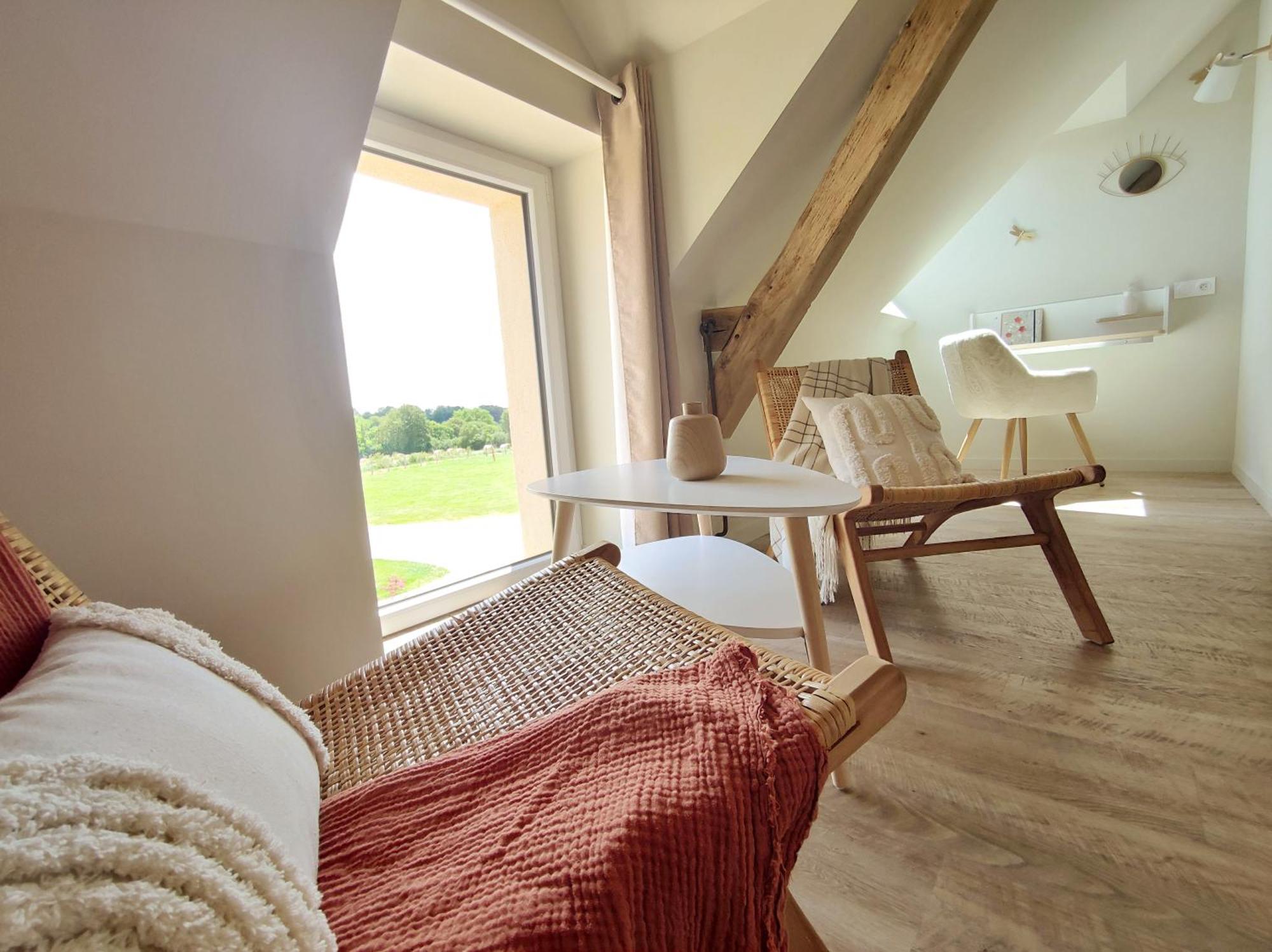 La Douce Halte - Gites Avec Spa Ou Sauna Saint-Ouen-Des-Toits Esterno foto